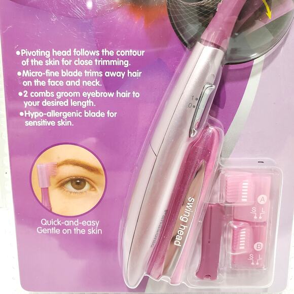 Panasonic Facial Hair Trimmer for Women ES2113PC, with Pivoting Head and Eyebrow - Picture 3 of 7